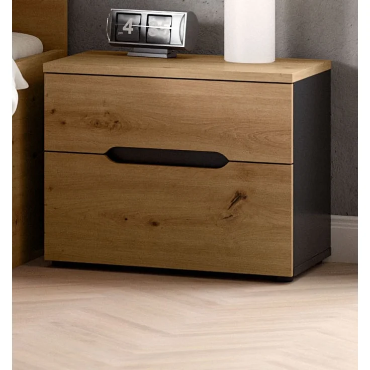 Schlafzimmer Set Cooper in Eiche und grau Liegefläche 180 x 200 cm – Bild 5