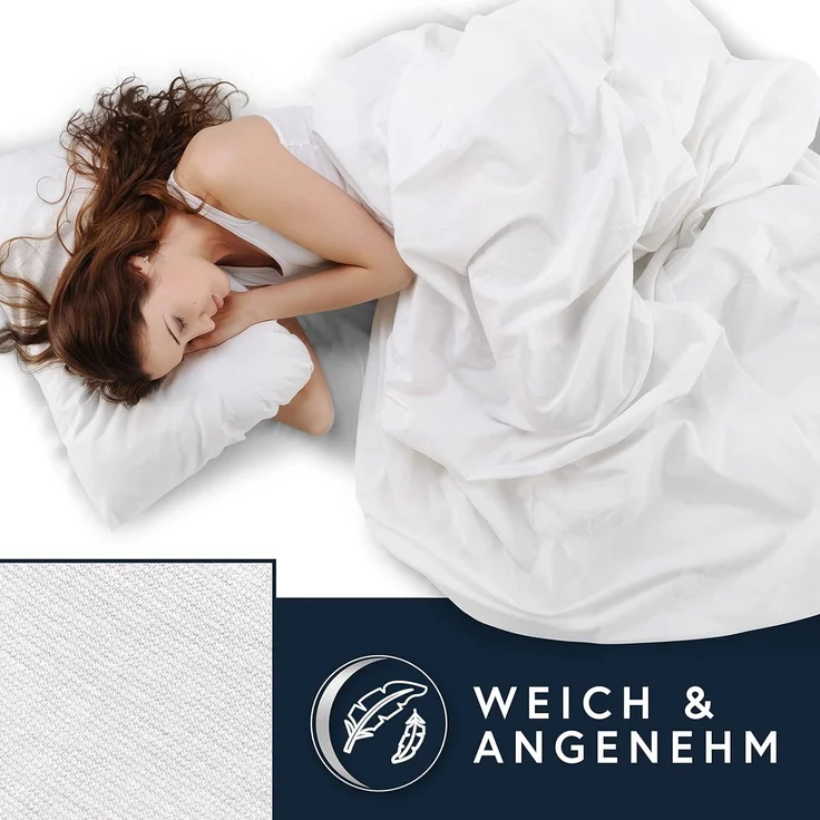 MOON Heimtextilien Spannbettlaken MOON-Luxury Spannbettlaken Jersey Stretch 230g/m², 97% Mako-Baumwolle 3% Elastan – Bild 4
