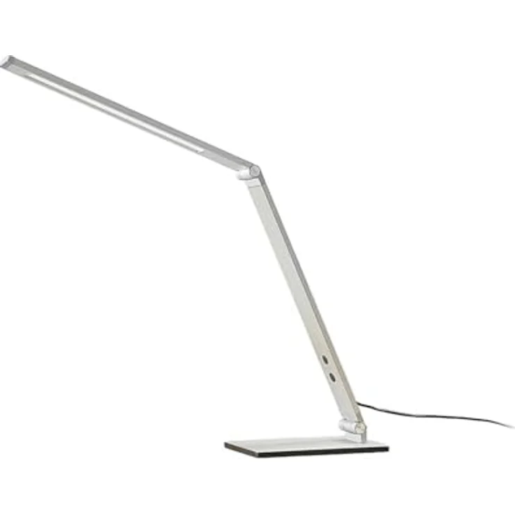 Lucande LED-Schreibtischleuchte Nicano, grau, dimmbar mit vierstufiger Helligkeitseinstellung und flexibler Ausrichtung – Bild 1