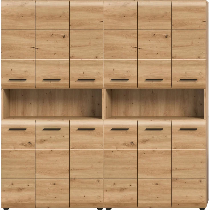 Badkombination (B/H/T: 180x185x30 cm) in Artisan Oak Nachbildung und Artisan Oak Nachbildung – Bild 2