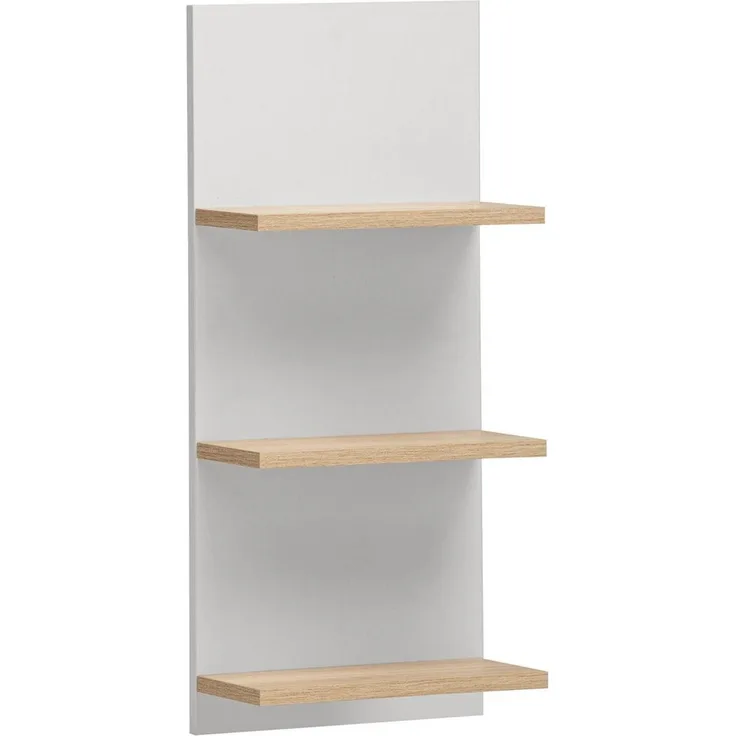 Schildmeyer Regal Emmik 159502 mattweiß/weißeiche Dekor, 30,3 x 17,5 x 70,2 cm