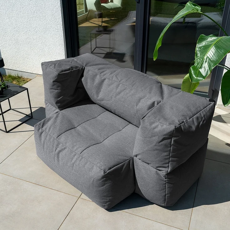 HOME DELUXE 'HEAVEN' Outdoor Sitzsack, Polyester anthrazit, 76 x 152 x 100 cm – Bild 3