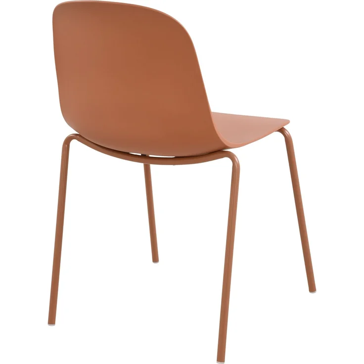 CLP 2er Set Stühle Hardin, stapelbare gartenstühle, wetterfest und UV-beständig,terracotta – Bild 7