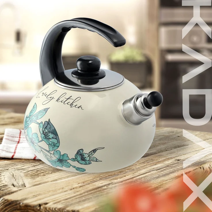 KADAX Emaillierter Wasserkocher 2,2 l, Induktion, Gas, Emaille – Bild 7