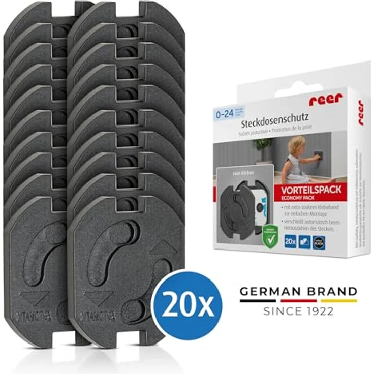 REER Steckdosensicherung schwarz 20Stück – Bild 3