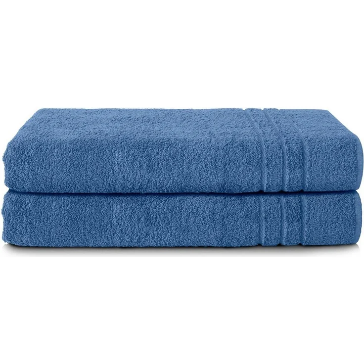 Komfortec 2er Saunatuch Set 80x200 cm aus 100% Baumwolle, XXL-Saunatücher, Sauna Handtuch, Weich, Groß, Frottee, Schnelltrocknend, Hellblau – Bild 5