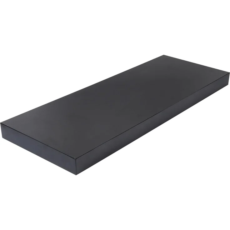 EUGAD Wandregal Wandboard Buchregal Hängeregal DVD CD Regal Holz Board 80cm Schwarz 0325QJ – Bild 1