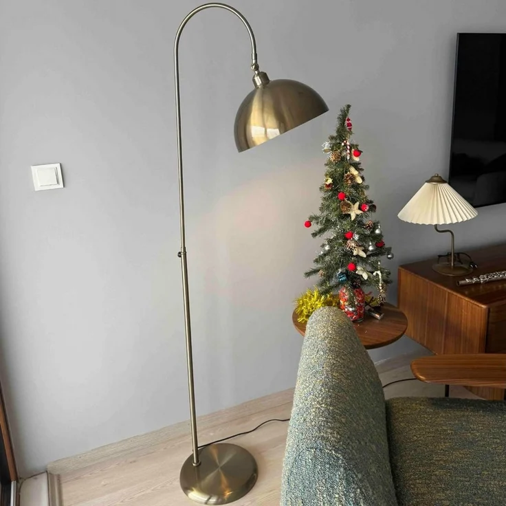 Bamyum Stehlampe Moderne Metall Stehlampe mit Dimmer, ohne Leuchtmittel, verstellbarer Lampenschirm – Bild 2