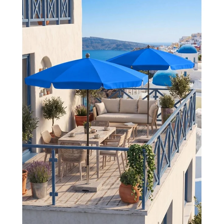 SUNULA Sonnenschirm 180 cm Balkon Balkonschirm mit Schutzhülle Gartenschirm mit Knickbar, Gartenschirm Höhenverstellbarem, UPF 50+ UV-Schutz – Bild 3