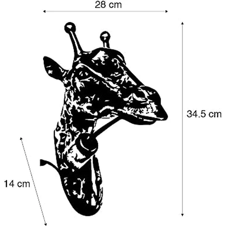 Qazqa Wandleuchte Wl-animal, ohne Leuchtmittel, E27, Gold/Messing, Landhaus, Aluminium, 1-flammig – Bild 4
