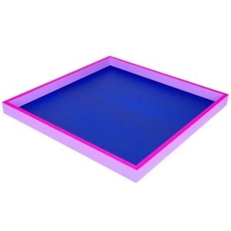 Giftcompany Tablett Tablett Neo Quadratisch Dunkelblau, Neon Lila (32x32cm) – Bild 6