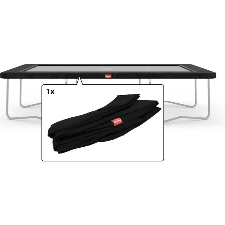 BERG Ersatzteil Schutzrand 330 cm rechteckig schwarz - Ultim Favorit Regular Federabdeckung für Trampolin