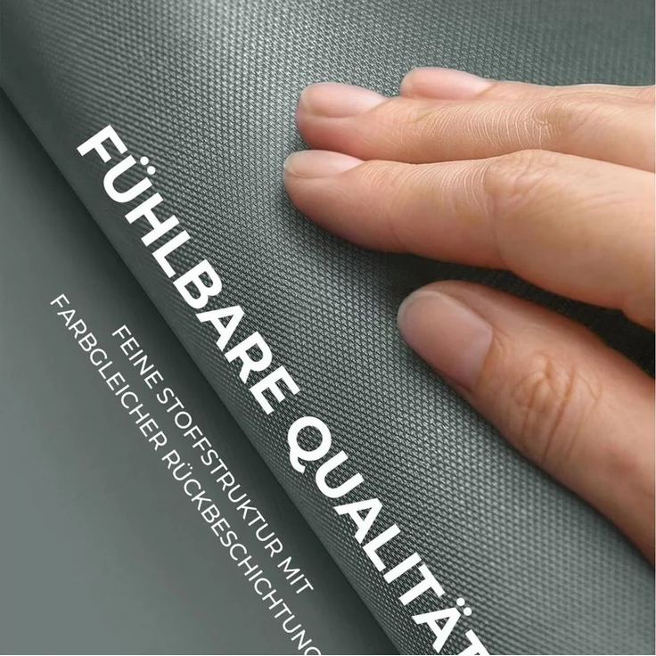 Verdunklungsrollo Klemmfix Tenebra Verdunkelungsrollo, 35 x 160 cm, grau, Victoria M, blickdicht, ohne Bohren, in Führungsschienen, Klemmfix, Verdunkelung, Mit Magnet. energiesparend – Bild 4