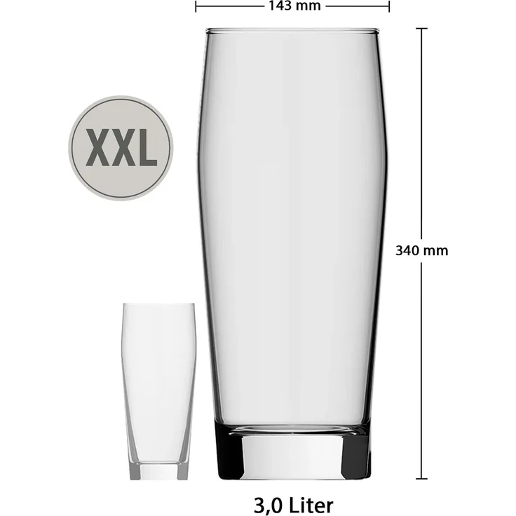 Rastal XXL Willi Becher Riesen-Bierglas 3,0 Liter – Bild 2