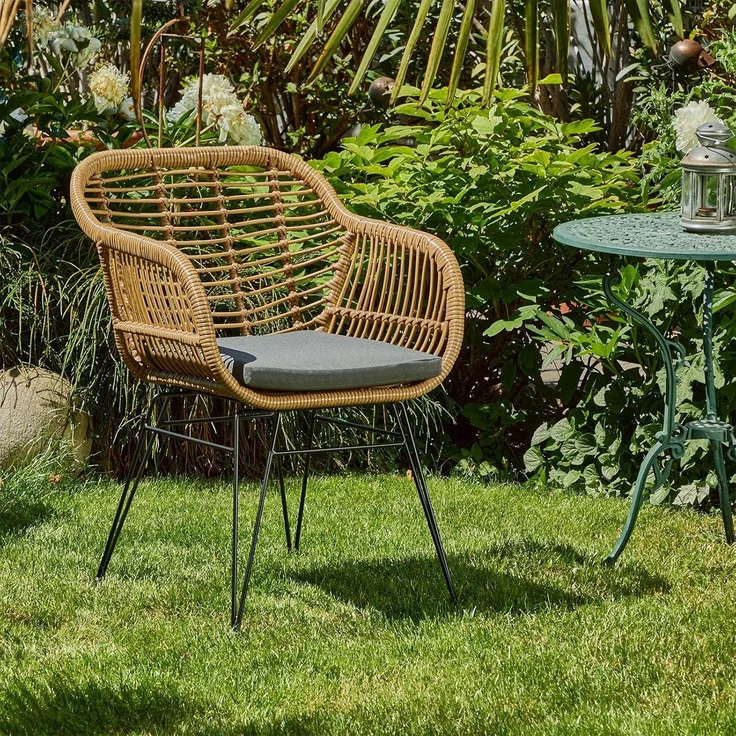 IDIMEX Esszimmerstuhl PARAMO, Esszimmerstuhl Gartenstuhl Küchenstuhl Korbstuhl Polyrattan mit Sitzki – Bild 10