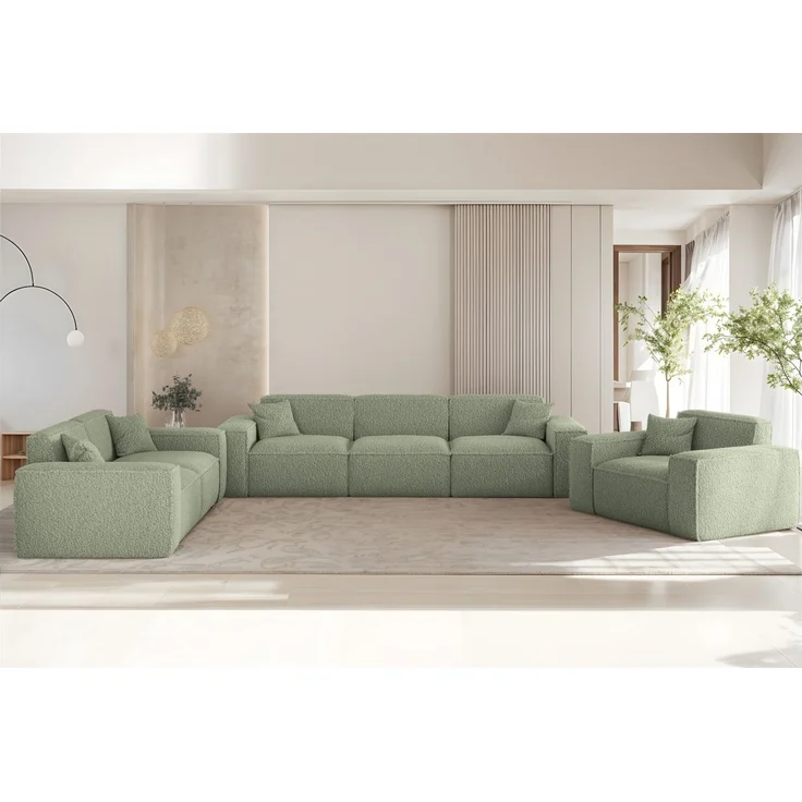 Sessel Designersessel CELES PREMIUM in Stoff Sven Hellgrün – Bild 2