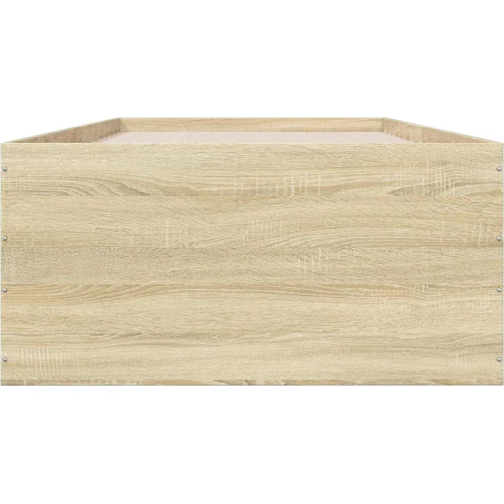 vidaXL Bodenbettgestell Sonoma-Eiche 80 x 200 cm Holzwerkstoff 3429534 – Bild 4
