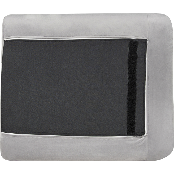 Ecksofa 4-Sitzer VINTERBRO Samtstoff Grau rechtsseitig – Bild 6