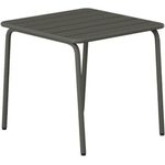 Vente-unique - MIRMANDE Gartensitzgruppe Metall Grau - B 45 cm x H 41,5 cm x L 45 cm