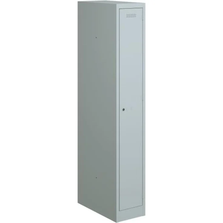 Bisley Garderobenschrank Primary Locker BxHXT 300x1800x500mm lichtgrau – Bild 2