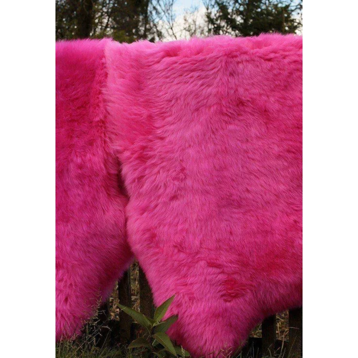 Lammfell Merino Pink Größe: 110-120 – Bild 7