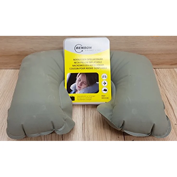 BENSON Nackenkissen Nackenkissen aufblasbar Kopfkissen Reisekissen, Kissen, Luft, Nackenhörnchen, Pillow – Bild 2