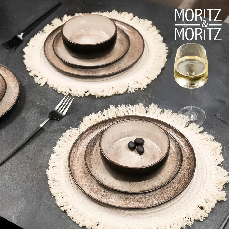 Moritz & Moritz VIDA 24tlg Geschirrset Beige – Bild 9