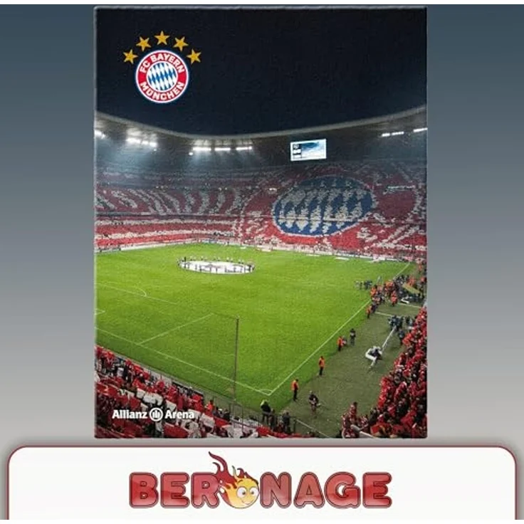 BERONAGE Kinderteppich FC Bayern München Teppich Allianz Arena 100x120 cm, rechteckig, Höhe: 10 mm, rutschfest – Bild 6