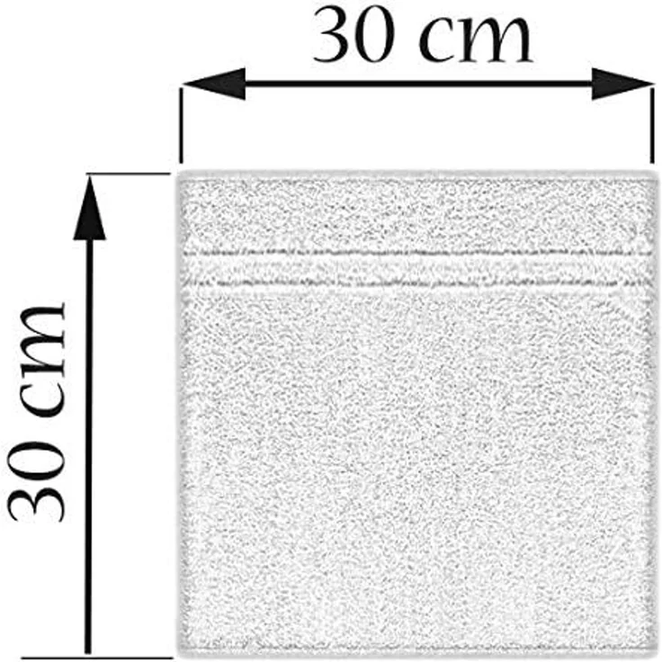 Lashuma Seiftuch Linz, (Set, 6-St), kleine Gästetücher Petrol 30x30 cm – Bild 6