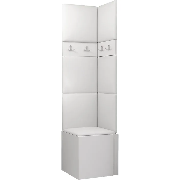 Garderoben-Set Monati XXI (Farbe: Weiß, Soft 017)