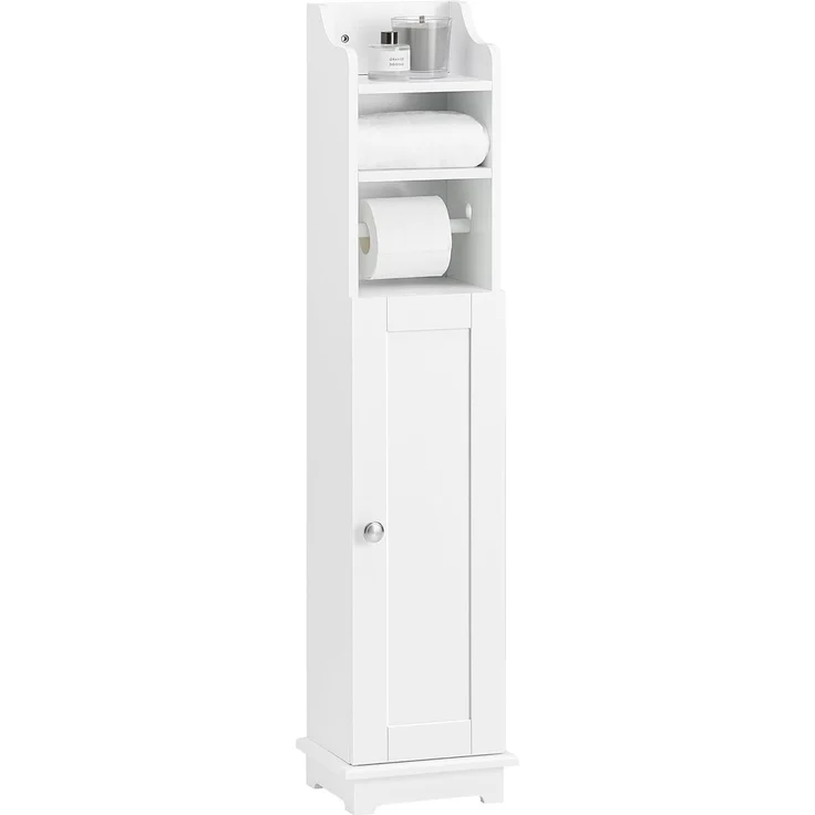 Freistehend Toilettenrollenhalter Badregal, FRG177-W – Bild 1