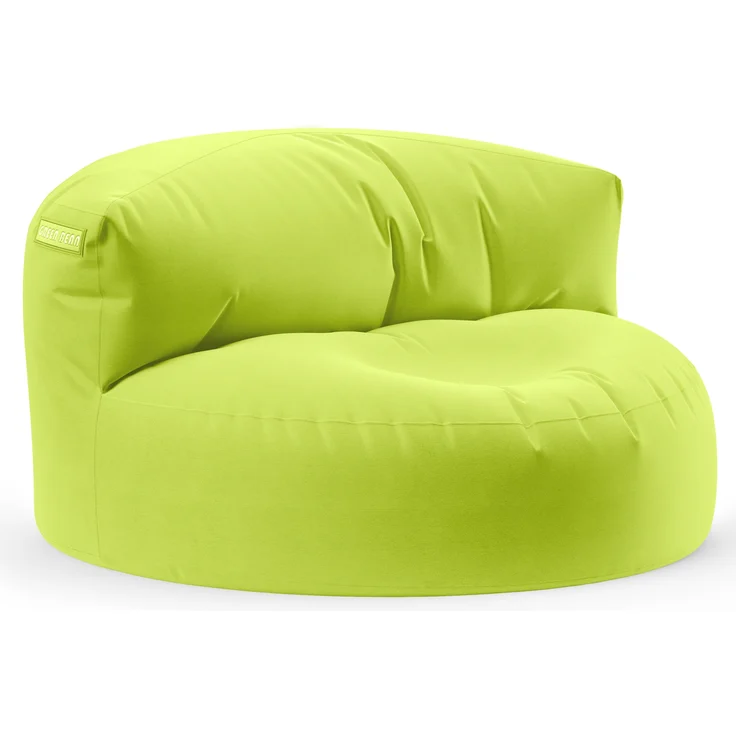 Green Bean® Sitzsack Sofa mit Füllmaterial - Lounge im Sitzsack-Design 90x50cm mit ergonomischer Rückenlehne & waschbarem Bezug - Indoor und Outdoor geeignet in Hellgrün – Bild 1