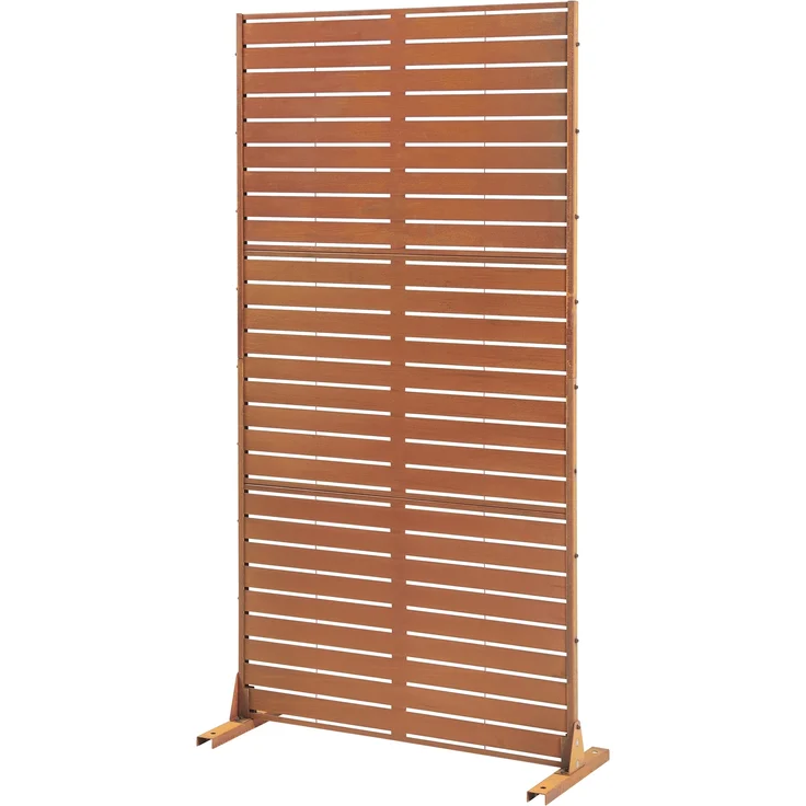 Trennwand Nodepp Cortenstahl 180x90 cm Edelrost [casa. pro] – Bild 2