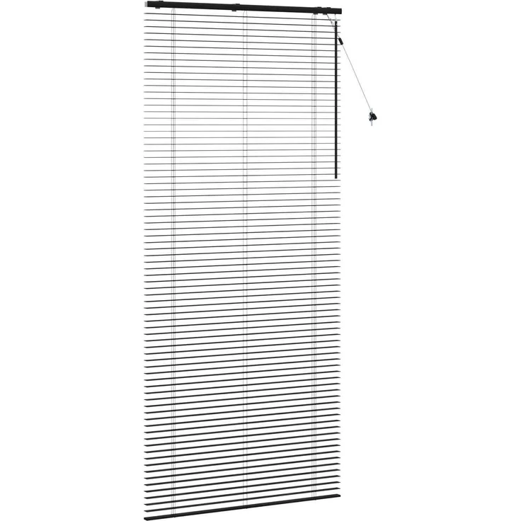 vidaXL Venezianische Jalousie Schwarz 100 x 250 cm 35 mm 42015516 – Bild 3