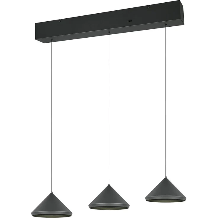 Trio LED-Pendelleuchte Laguna 200 x 70 cm warmweiß-neutralweiß schwarz – Bild 2