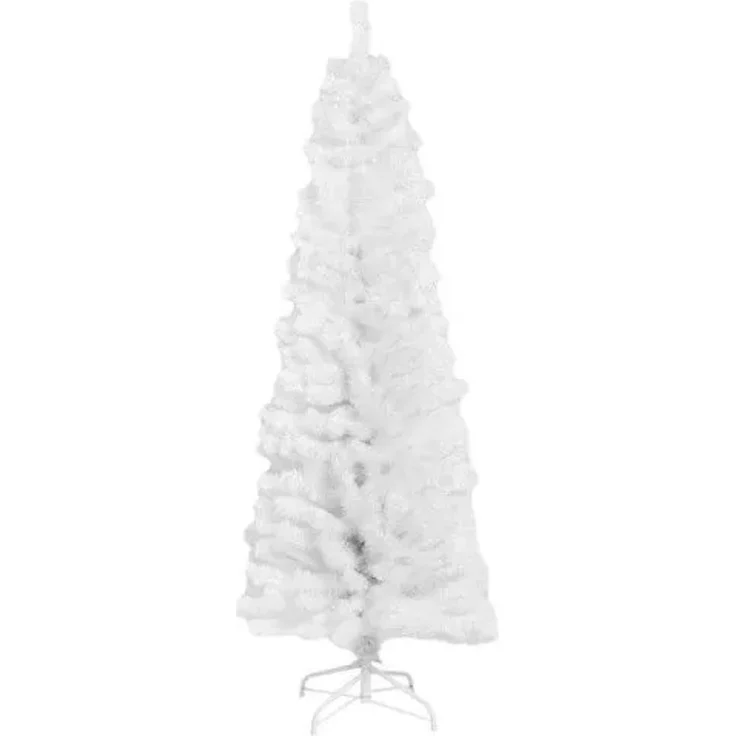 Künstlicher Tannenbaum schmal aus PVC BLING Kl. C 180 x 68 cm ohne Licht weiß NORDIC WINTER (780-185)