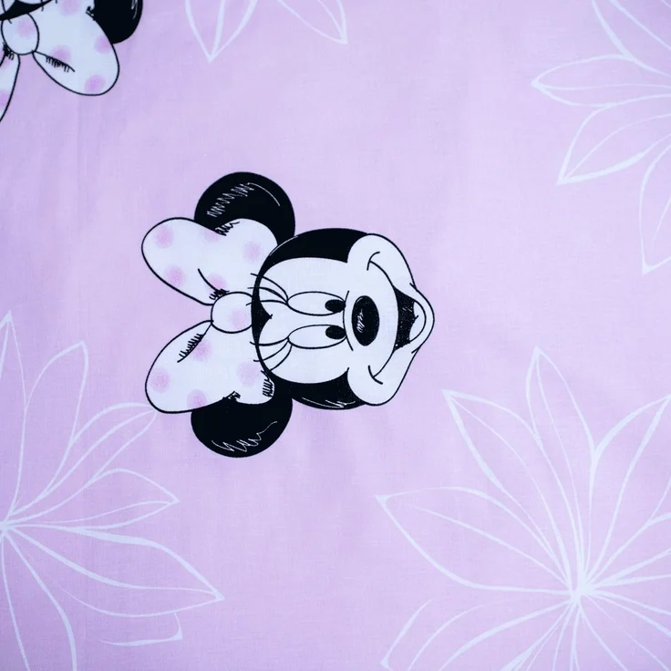 Disney Minnie Mouse Baumwoll-Bettwäsche 140x200 cm Deckenbezug + 70x90 cm Kissenbezug mit Reißverschluss – Bild 2