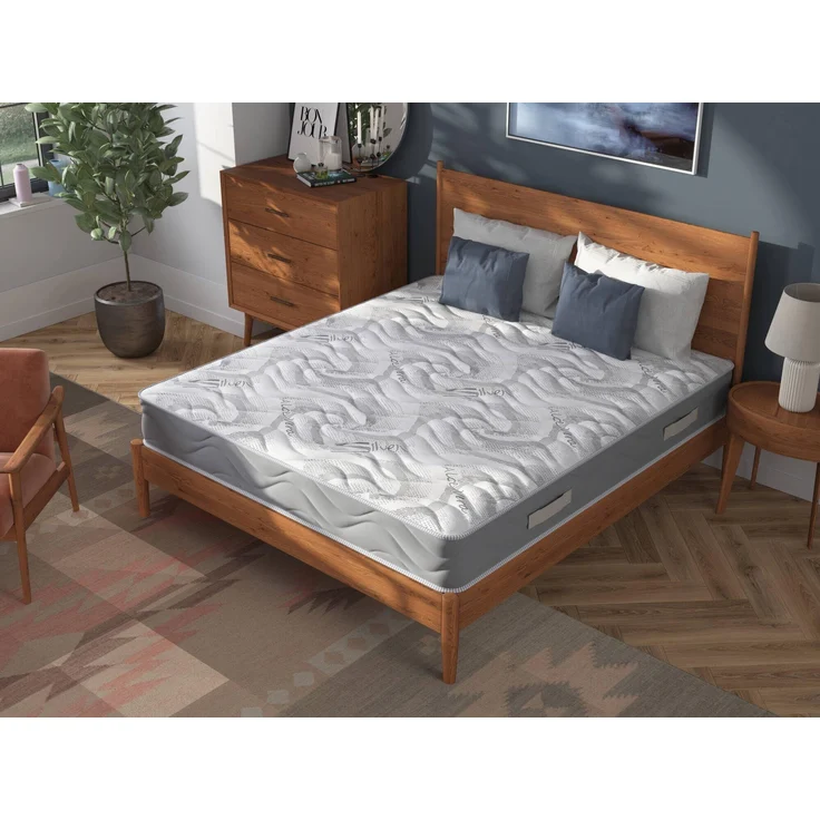 Talamo Italia - Ercole-Einzelmatratze, Trioform-Memory-Foam-Matratze, ergonomische Matratze, milbenhemmende und hypoallergene Matratze, 100% Made in Italy, 80 x 200 x 25 cm