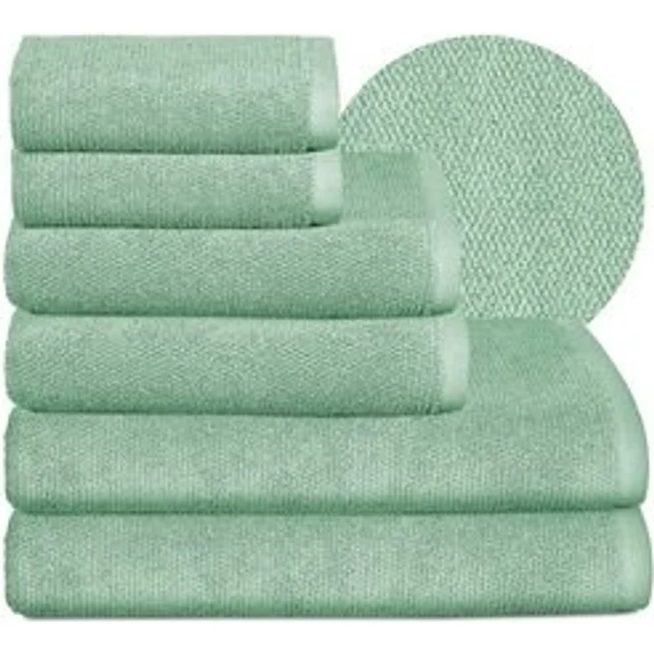 Beautex Handtuch Set Handtuch Set, Made in Europe, Frottier (Multischlaufen-Optik, Frottier Premium Set aus 100% Baumwolle 550g/m) – Bild 6