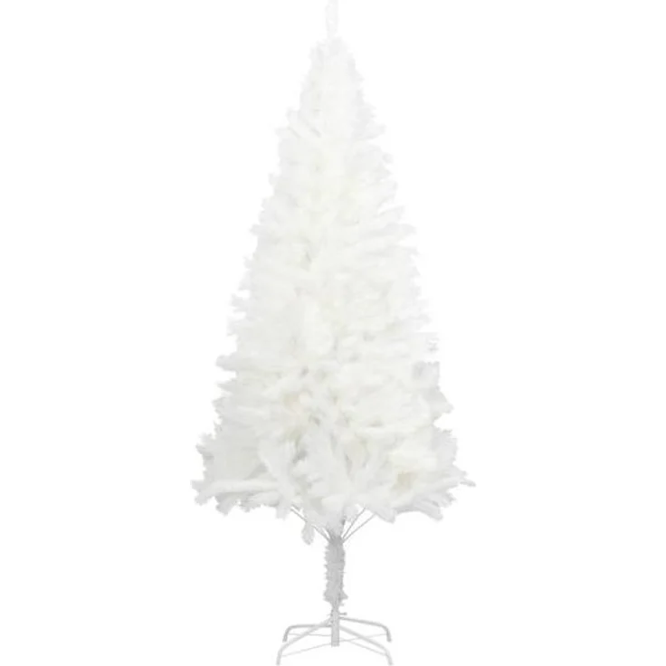 vidaXL Künstlicher Weihnachtsbaum Naturgetreue Nadeln Weiß 210 cm 321024 – Bild 1