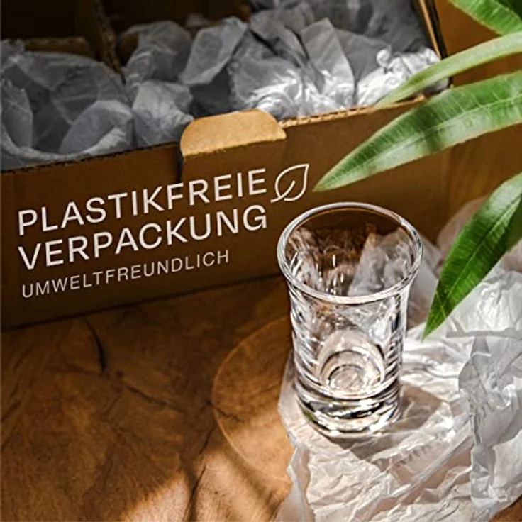 Praknu Schnapsglas 12er Set Schnapsgläser 4 cl - Shotgläser für jede Party - Stamperl, Glas, Spülmaschinenfest - Standfest dank dickem Boden - Pinneken, Pinnchen – Bild 6