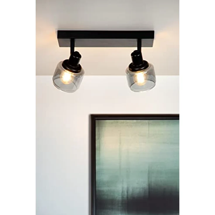 LUCIDE BJORN Deckenstrahler 2xE14, schwarz, modernes Design – Bild 4