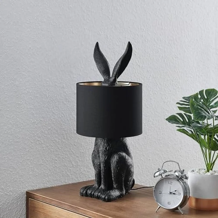 Lindby Tischleuchte Lorentina, Schwarz IP20, 1 x 15 W LED – Bild 3