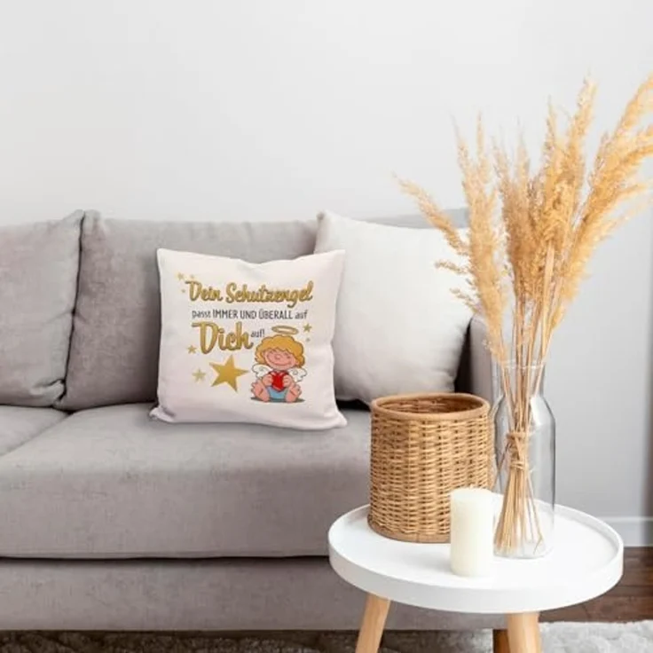 speecheese Dekokissen Schutzengel Kissen mit Spruch – Bild 7