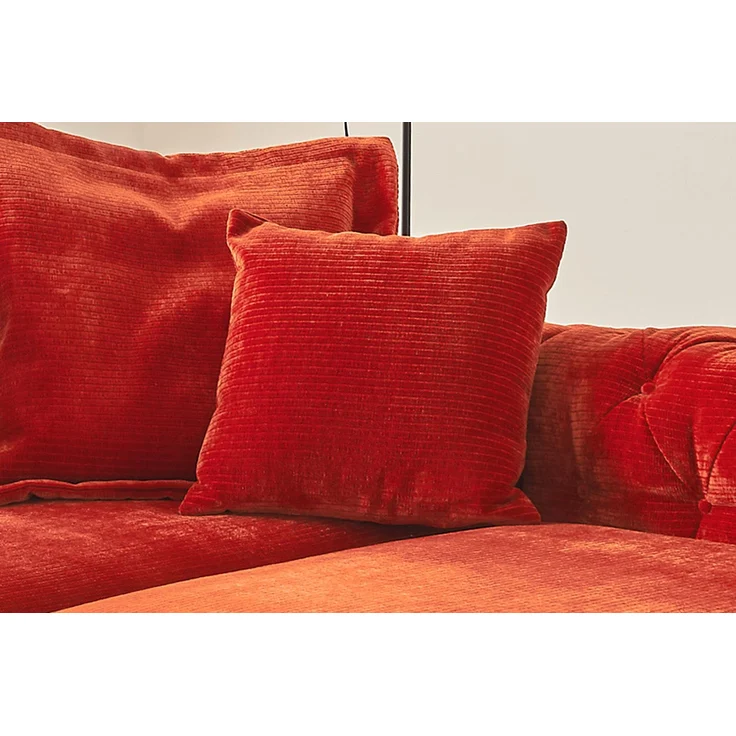 KAWOLA Spitzkissen SEPHI medium Cord Vintage rot 50 x 50 x 50 cm – Bild 1