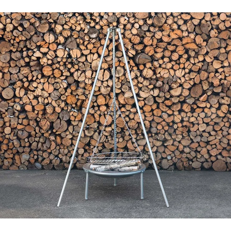 VENTURE HOME Stahl Schwenkgrill Komplettset |