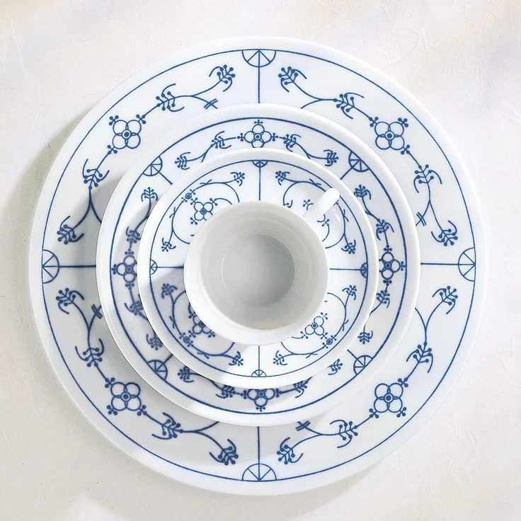 KAHLA Müslischüssel Blau Saks 14 cm, Porzellan, von Hand dekoriert – Bild 2