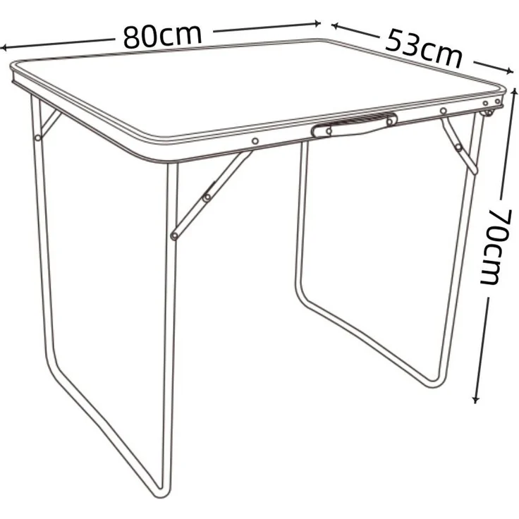 VCM Gartentisch Galdas 919985 Weiß H. 70 x B. 80 x T. 53 cm – Bild 5