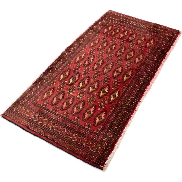 Turkaman Teppich 130 x 60 cm - rot – Bild 4