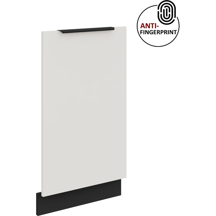 Frontblende für vollintegrierten Geschirrspüler 45 cm ARIA Weiss ultra matt + Schwarz matt, hochwertige Fronten mit Anti Fingerprint Beschichtung Küchenzeile Küchenblock – Bild 4